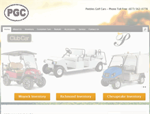 Tablet Screenshot of peeblesgolfcars.com